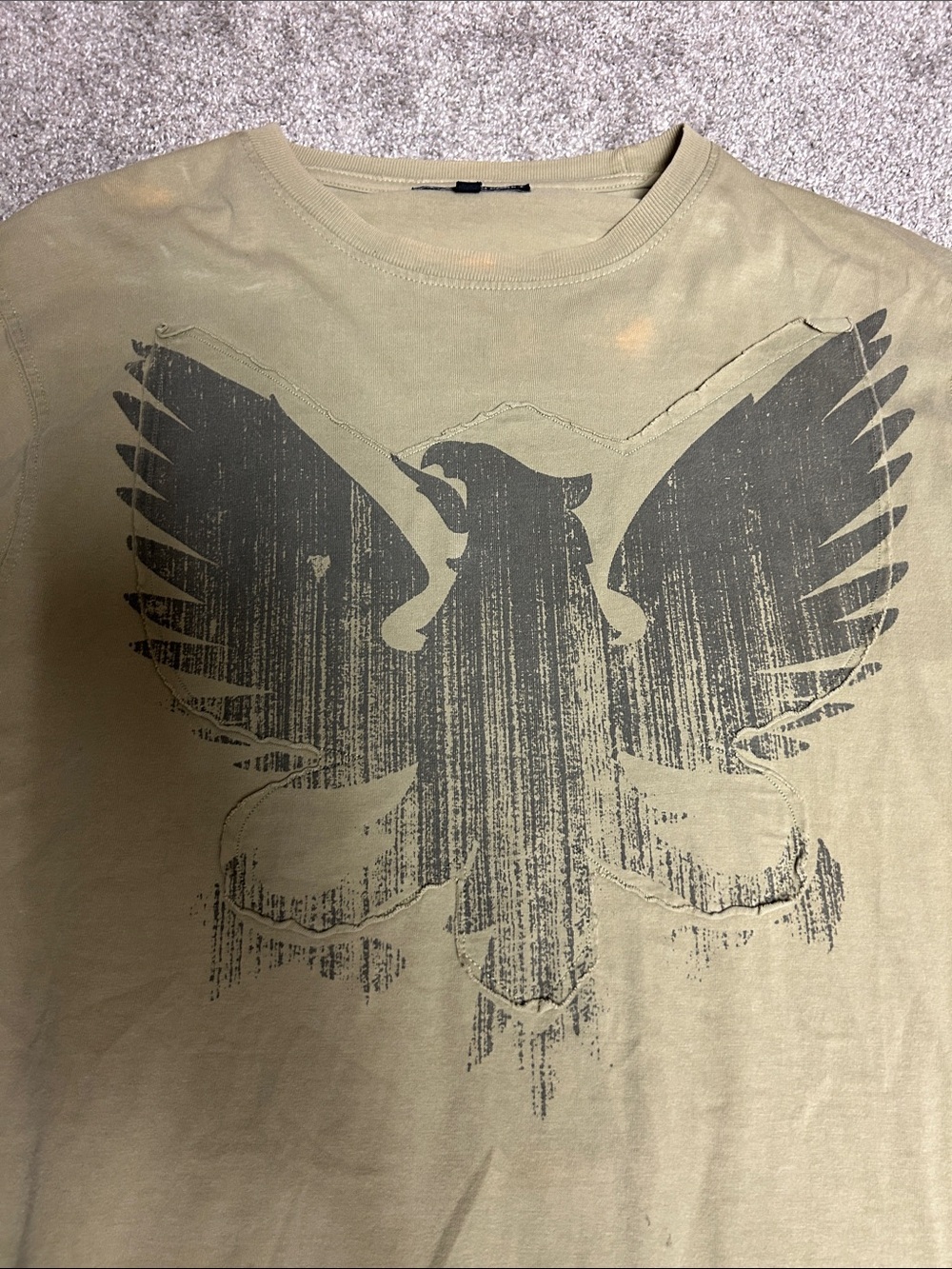 Vintage Distressed Long Sleeve Eagle Shirt - Picture 2 of 5